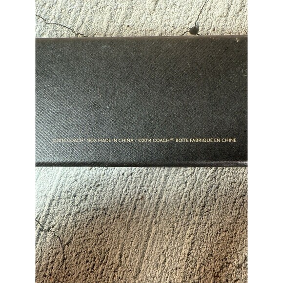 NWT Coach Black Metal and Leather Strap Feather Necklace 28" - Picture 15 of 15